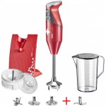 Bamix 70th Anniversary Limited Edition Red Swissline Blender 200W Bonus Meat Mincer Blade