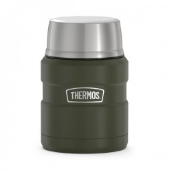  Thermos King Vacuum Insulated Food Jar 470ml Stainless - Matte Army Green