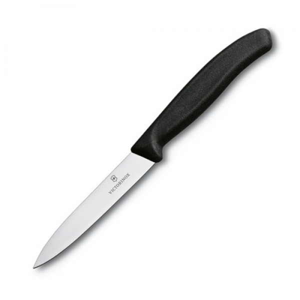 Victorinox - Paring Knife,10cm Pointed Blade,Classic, Black